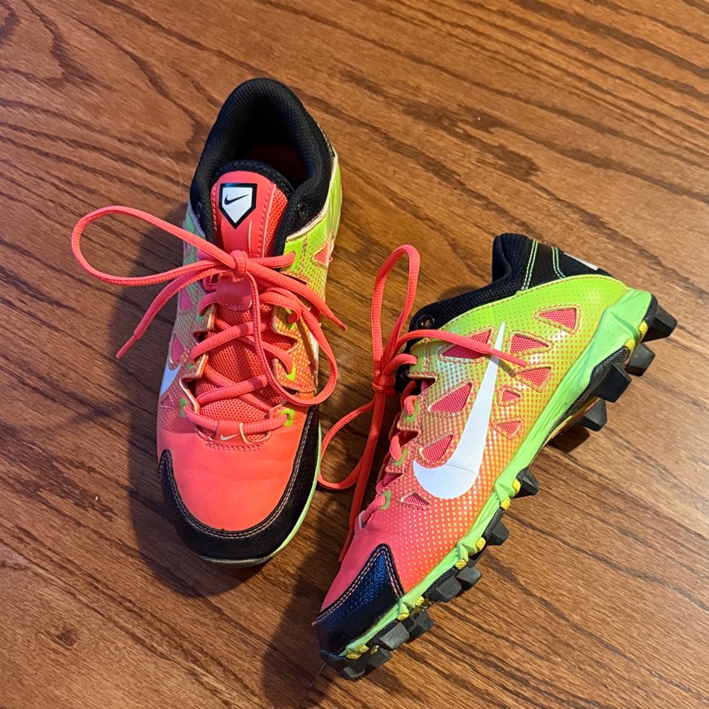 Kids' Multicolor Softball Cleats